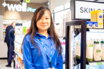 Colleague smiling in WHSmith London Euston