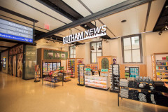 WHSmith New York store with Gotham News signage